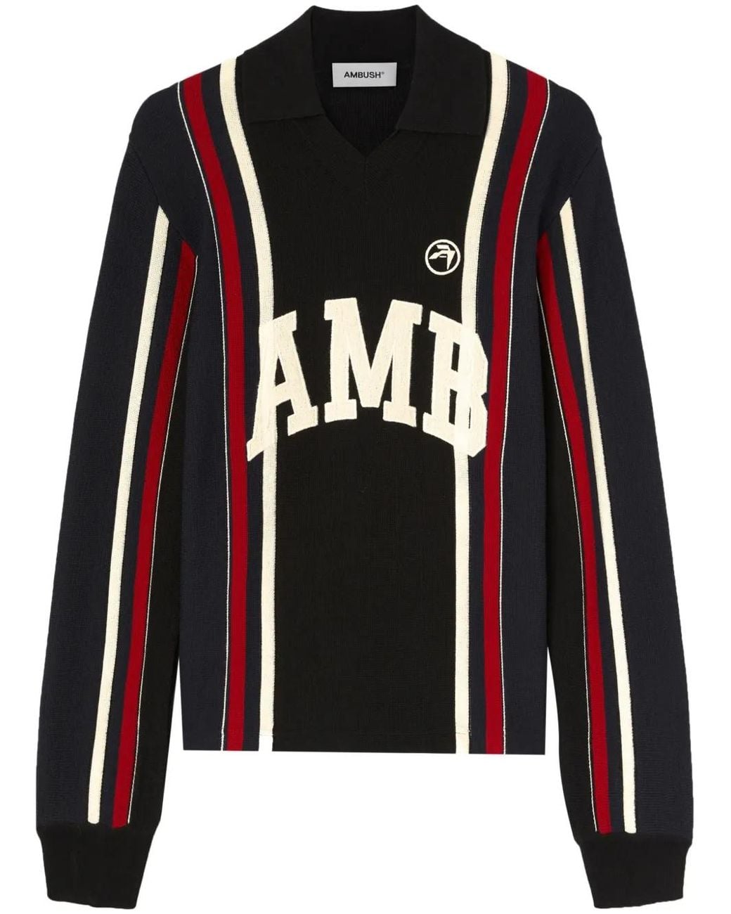 Ambush Black Logo-Embroidered Jumper for men
