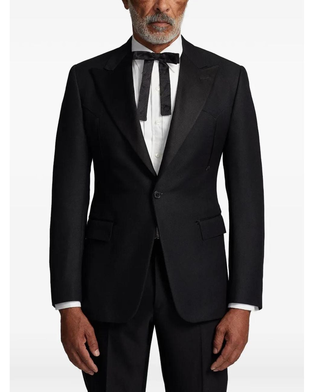 RRL Black Peak-Lapels Blazer for men