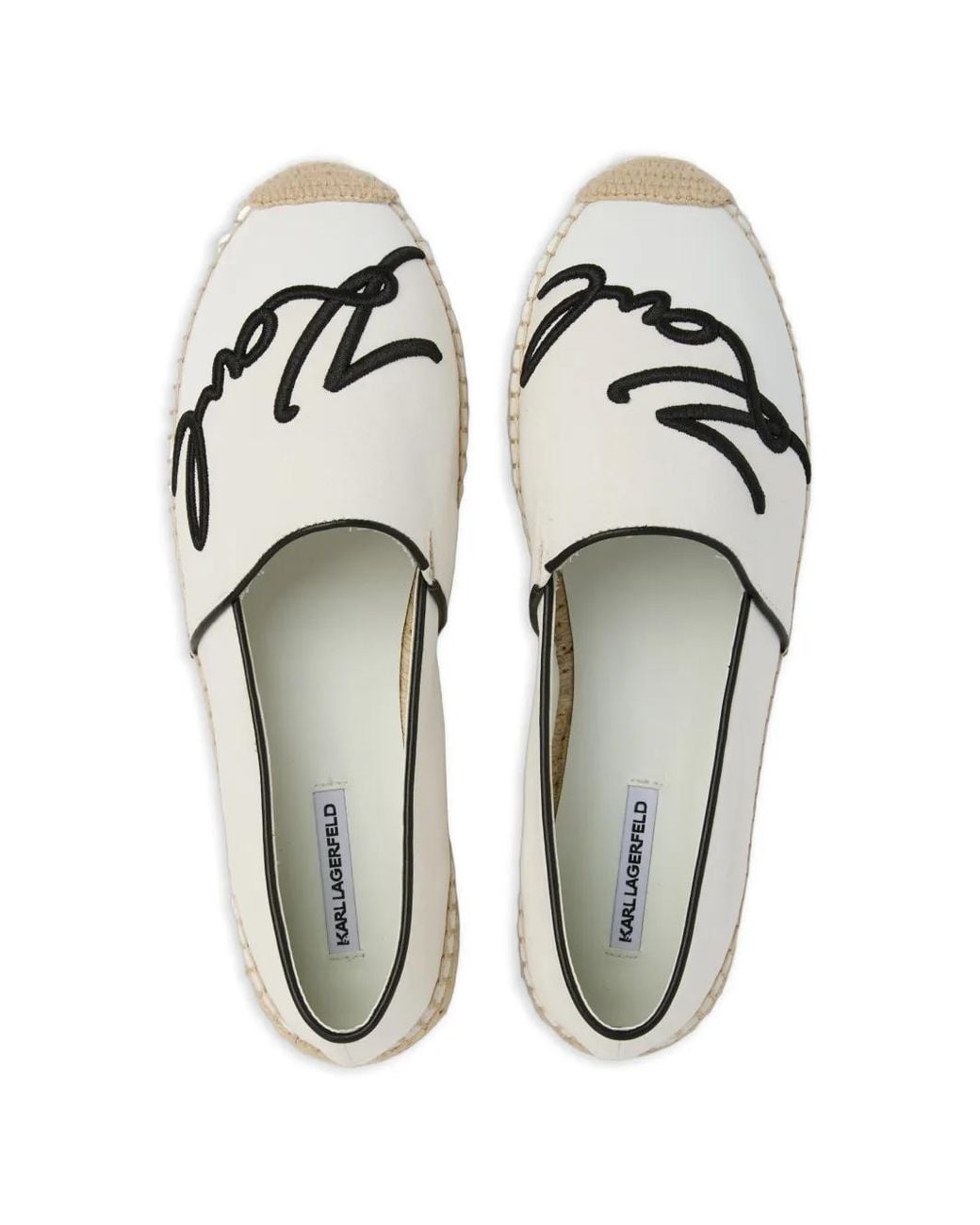 Karl Lagerfeld White Kamini Espadrilles