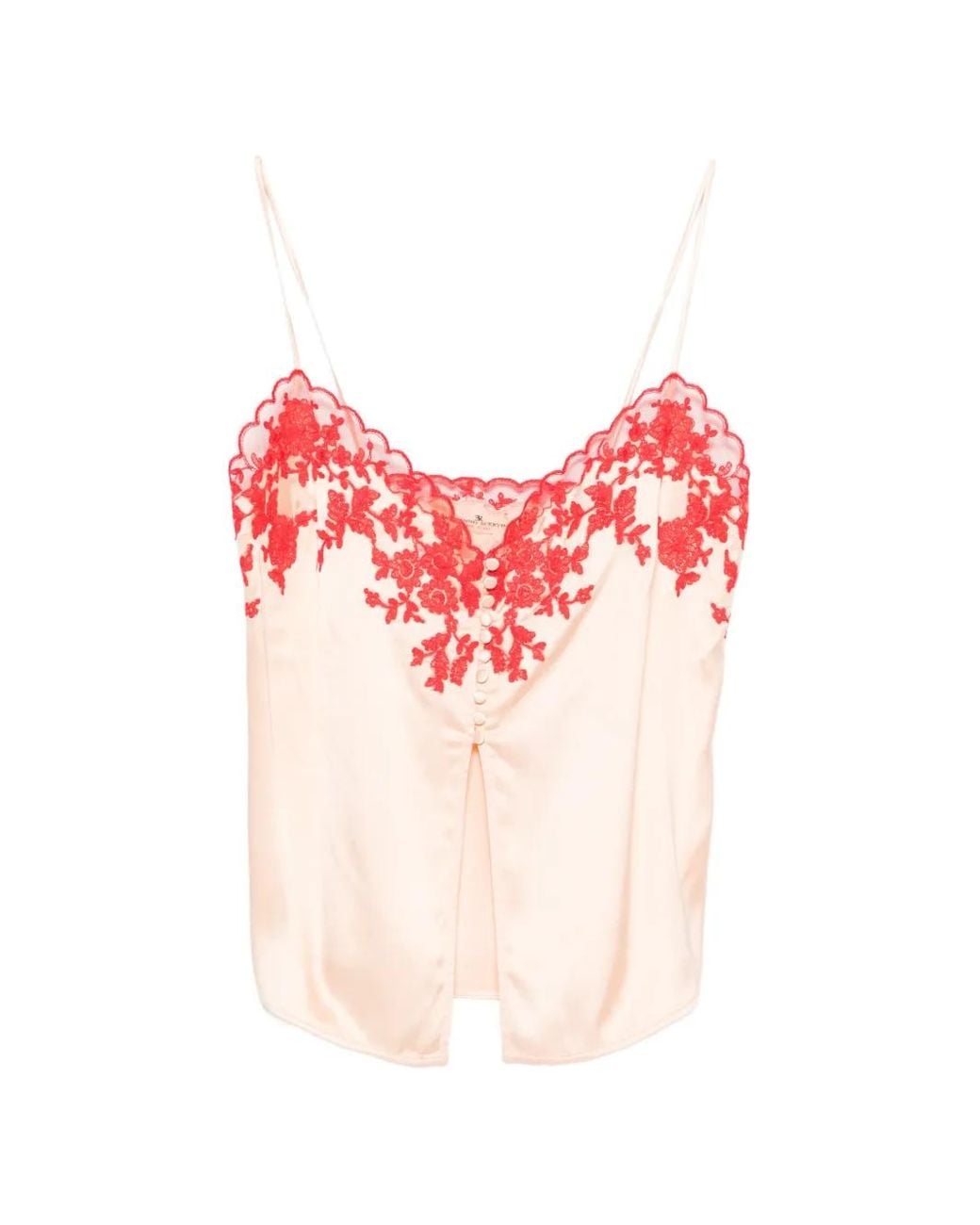 Ermanno Scervino Pink Floral-lace Top
