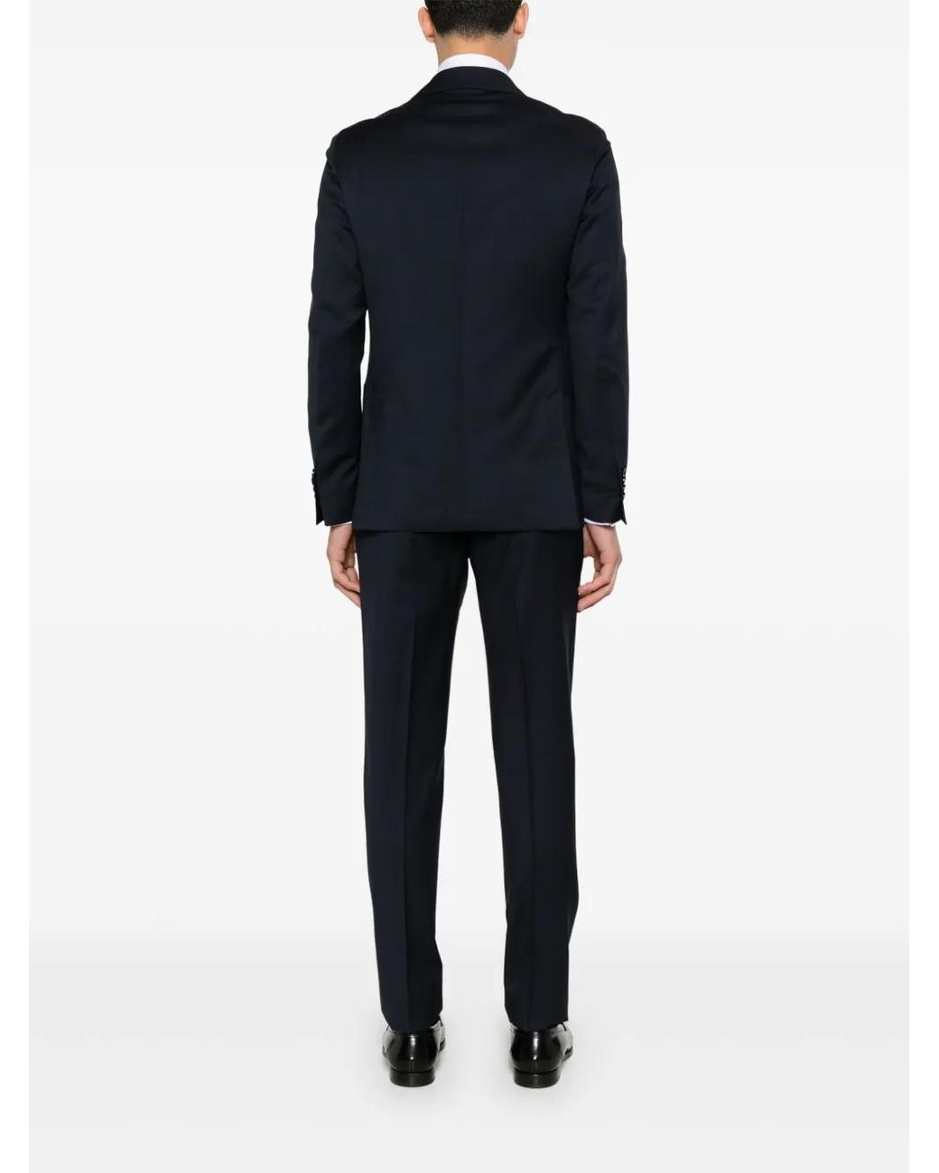 Lardini Blue Virgin-Wool Blazer for men