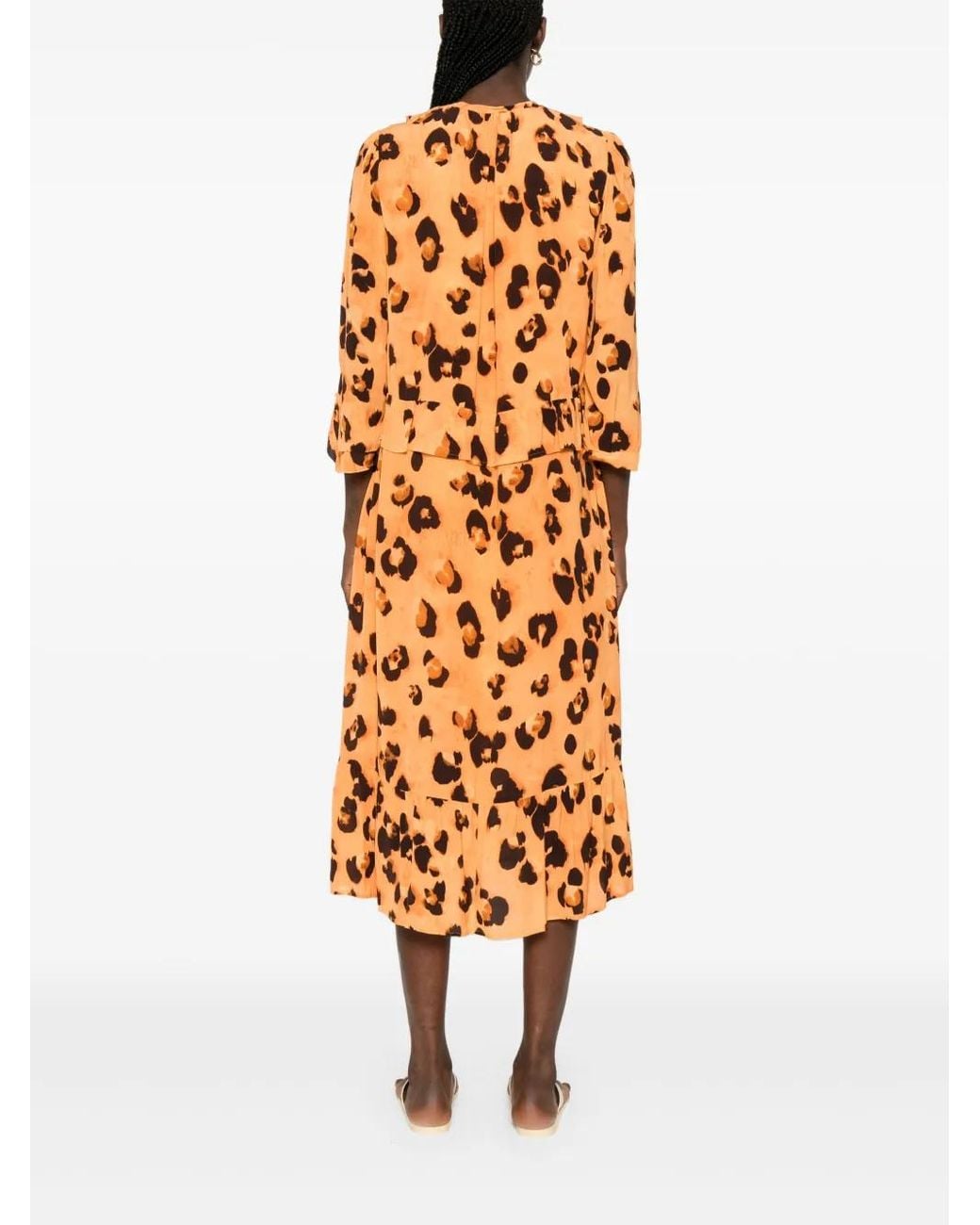 Marc Cain Metallic Jupe Longue À Imprimé Graphique