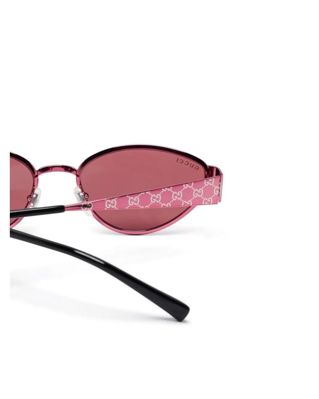 Gucci Pink Oval-Frame Sunglasses