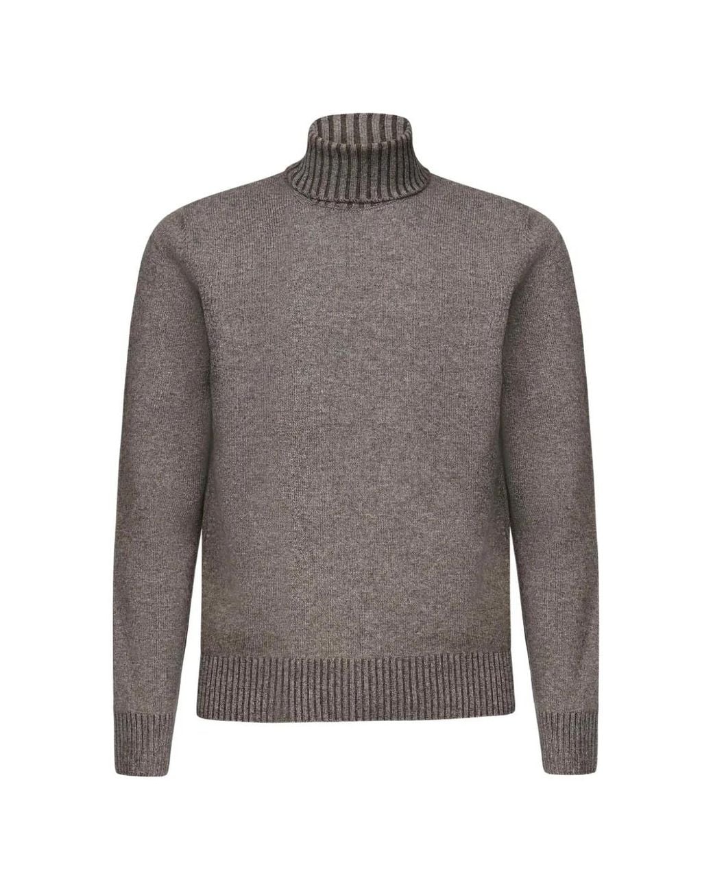Galiana Gray Pull Côtelé À Col Roulé for men