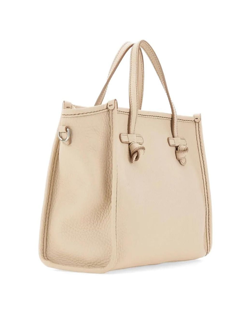 MARCELLA CLUB Natural Miss Marcella32 Grained Leather Tote Bag