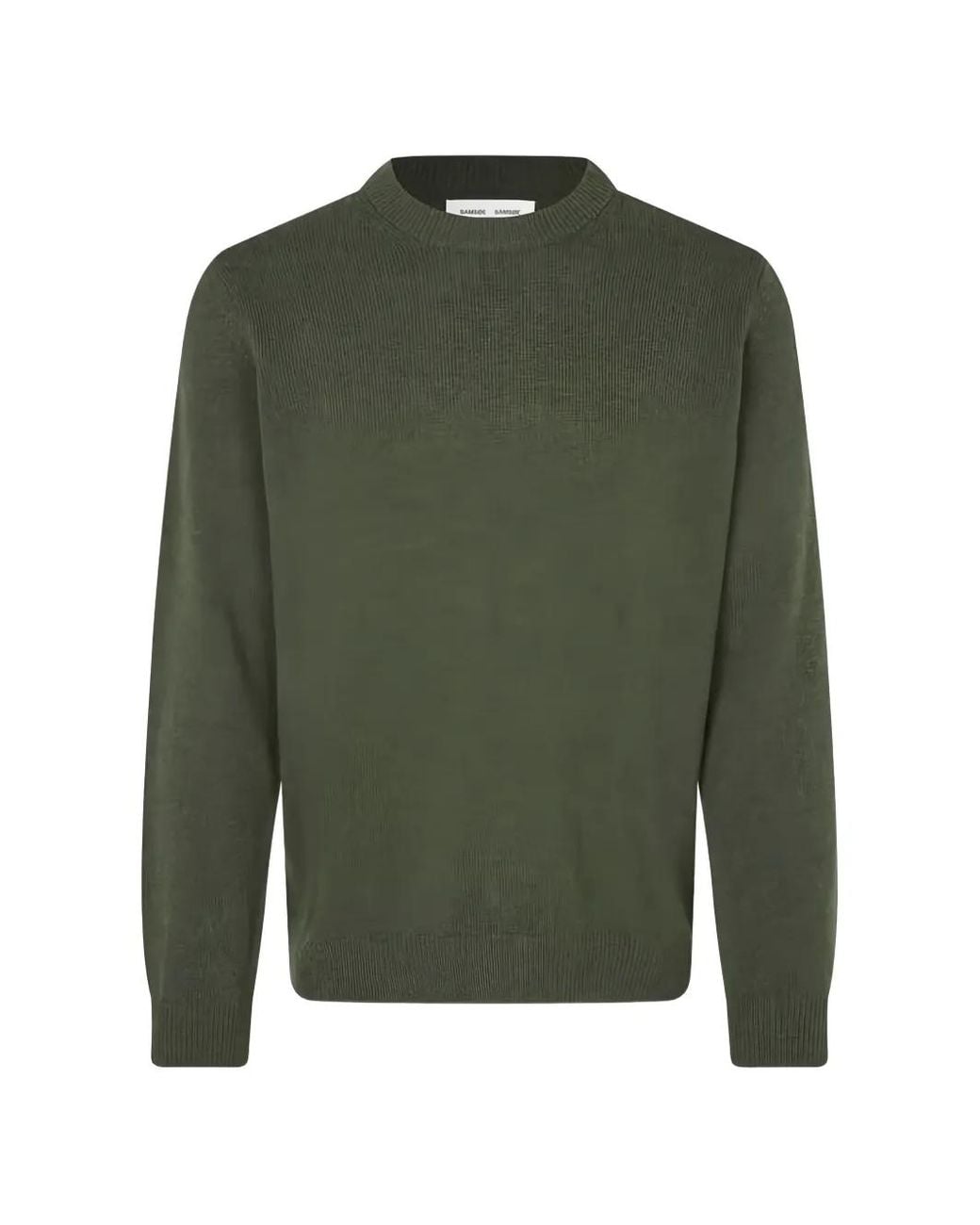 Samsøe & Samsøe Green Isak Crew-Neck Sweater for men