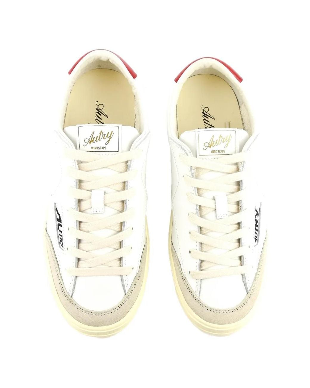 Autry White Windscape Panelled Sneakers for men