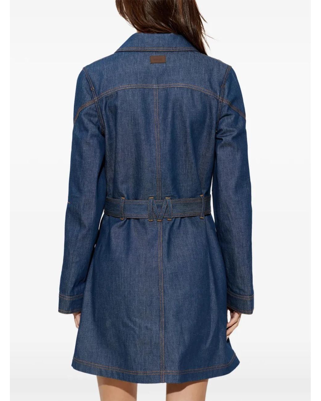 Moschino Blue Denim Dress With Belt