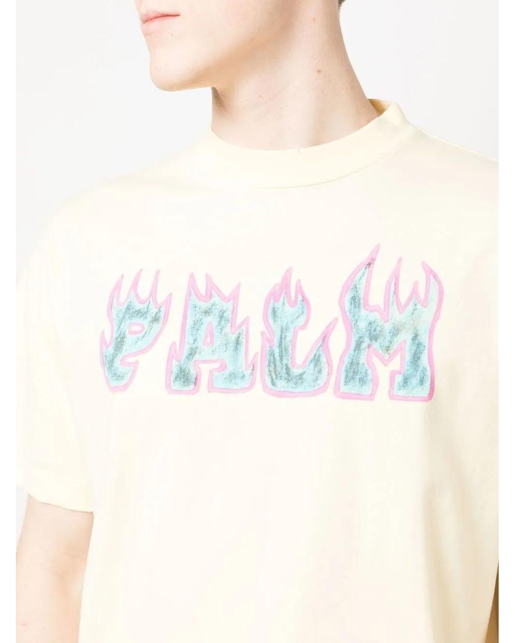 Palm Angels White T-shirt for men