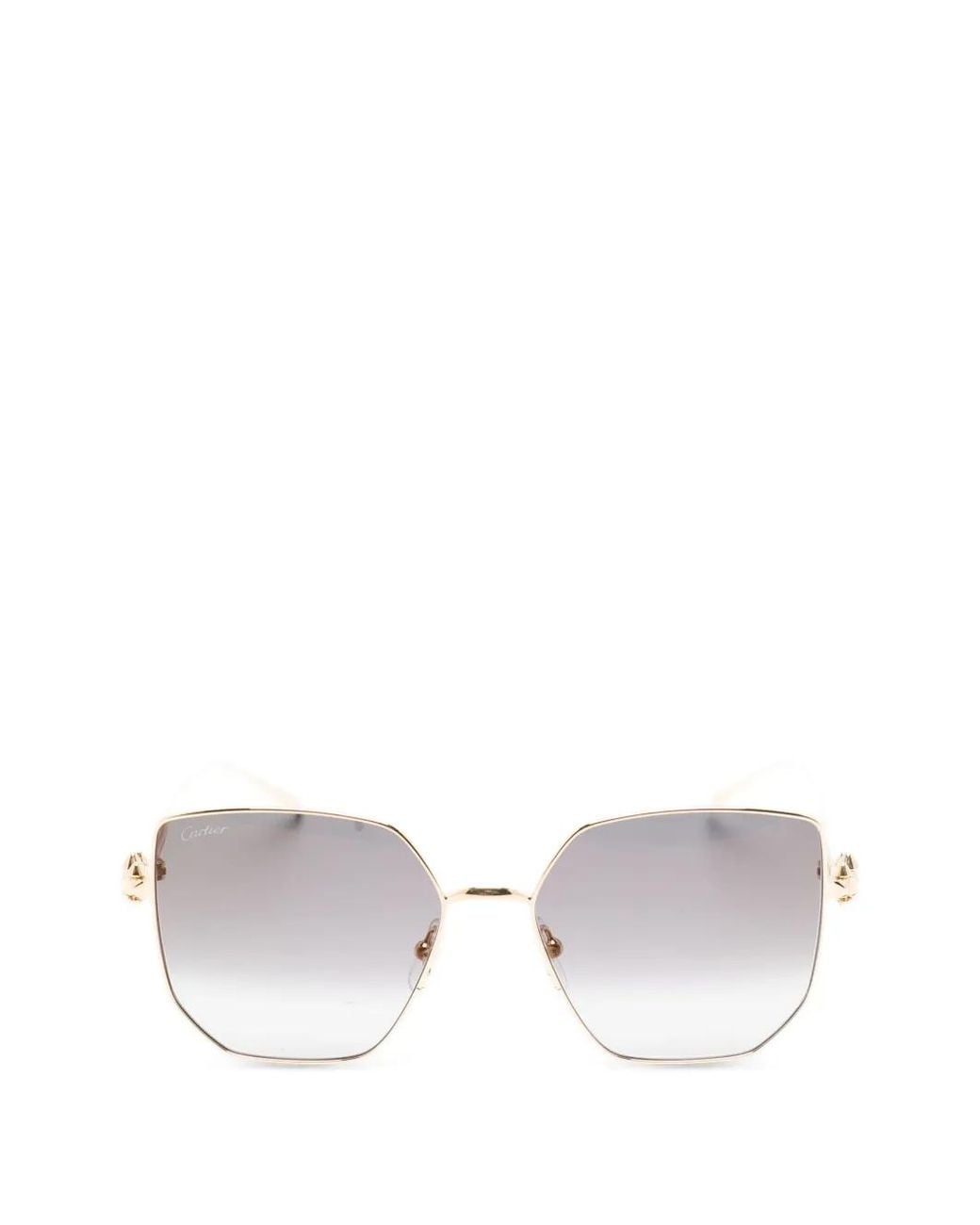 Cartier White Square-Frame Sunglasses for men