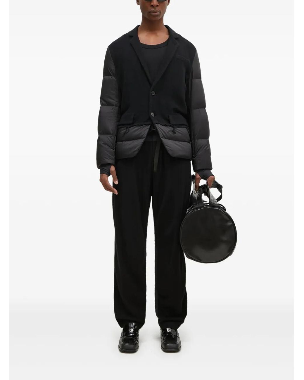 Pantalones Con Cordones Y Paneles Undercover de hombre de color Black