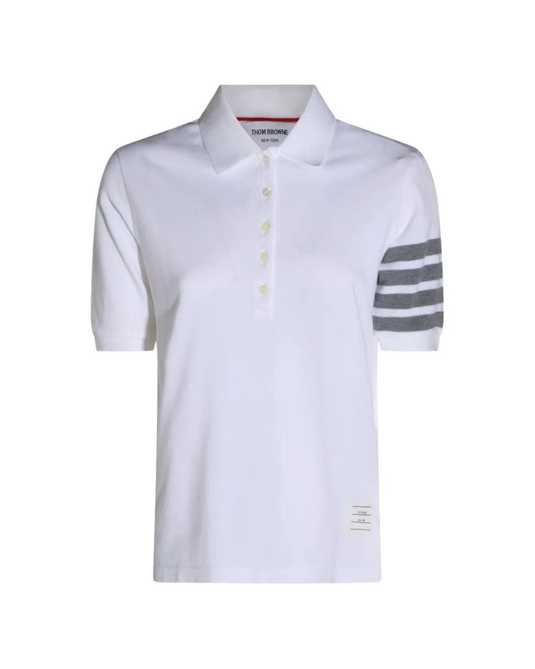 Polo À Patch Logo Thom Browne en coloris Blue