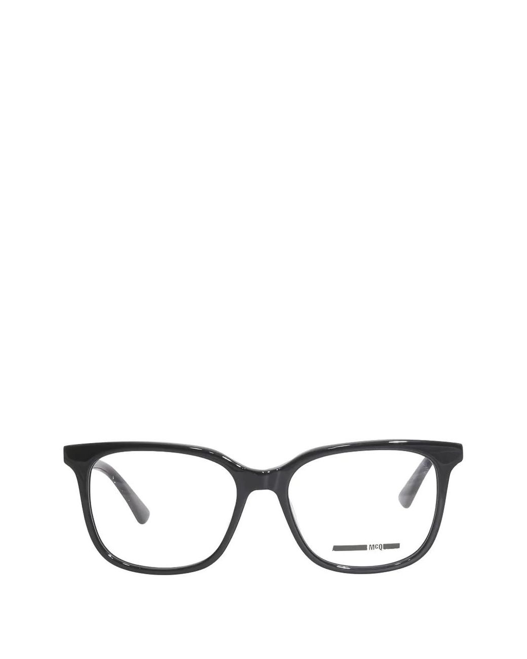 McQueen Black Square-Frame Glasses