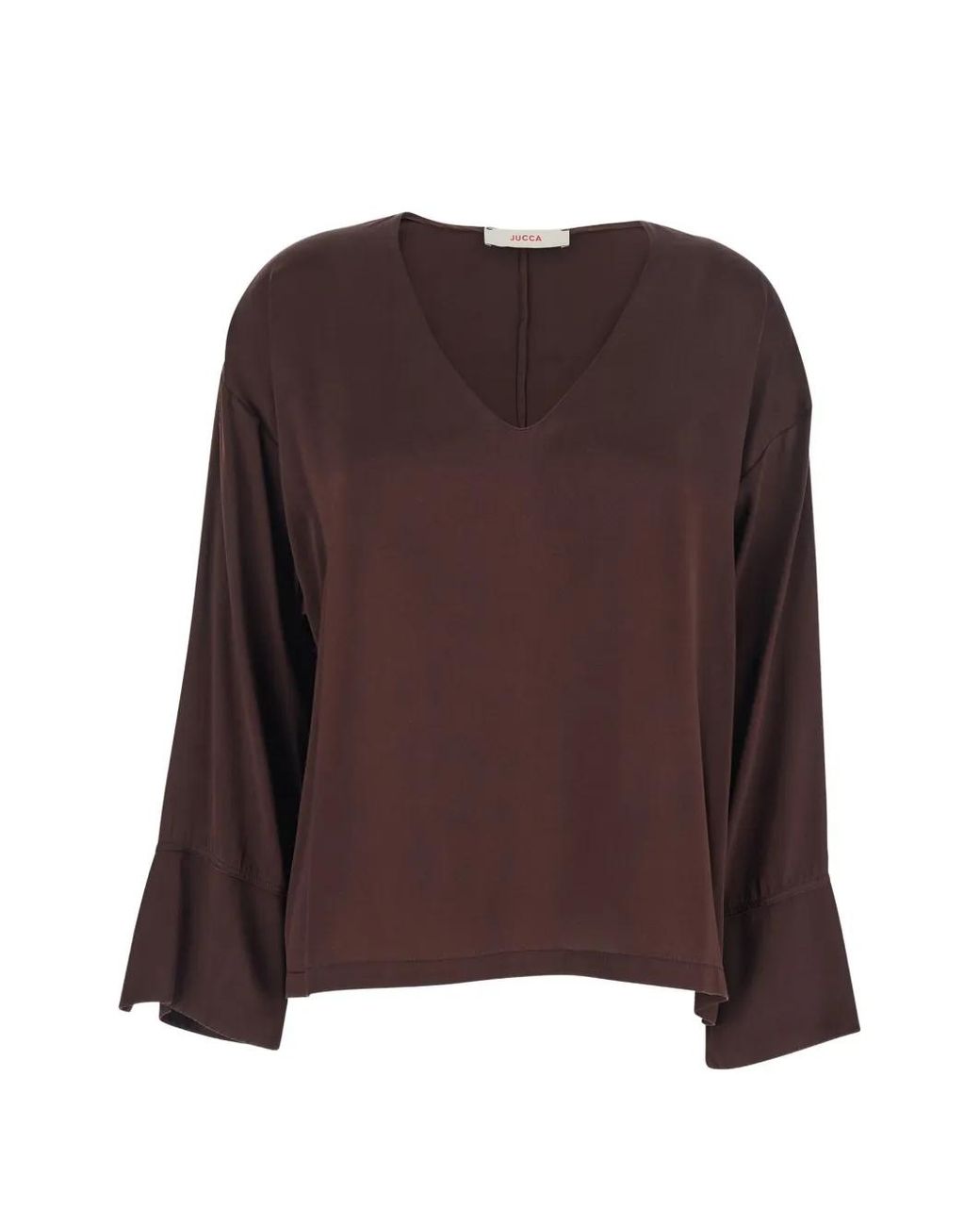 Haut Manches-Longues À Col V Jucca en coloris Brown