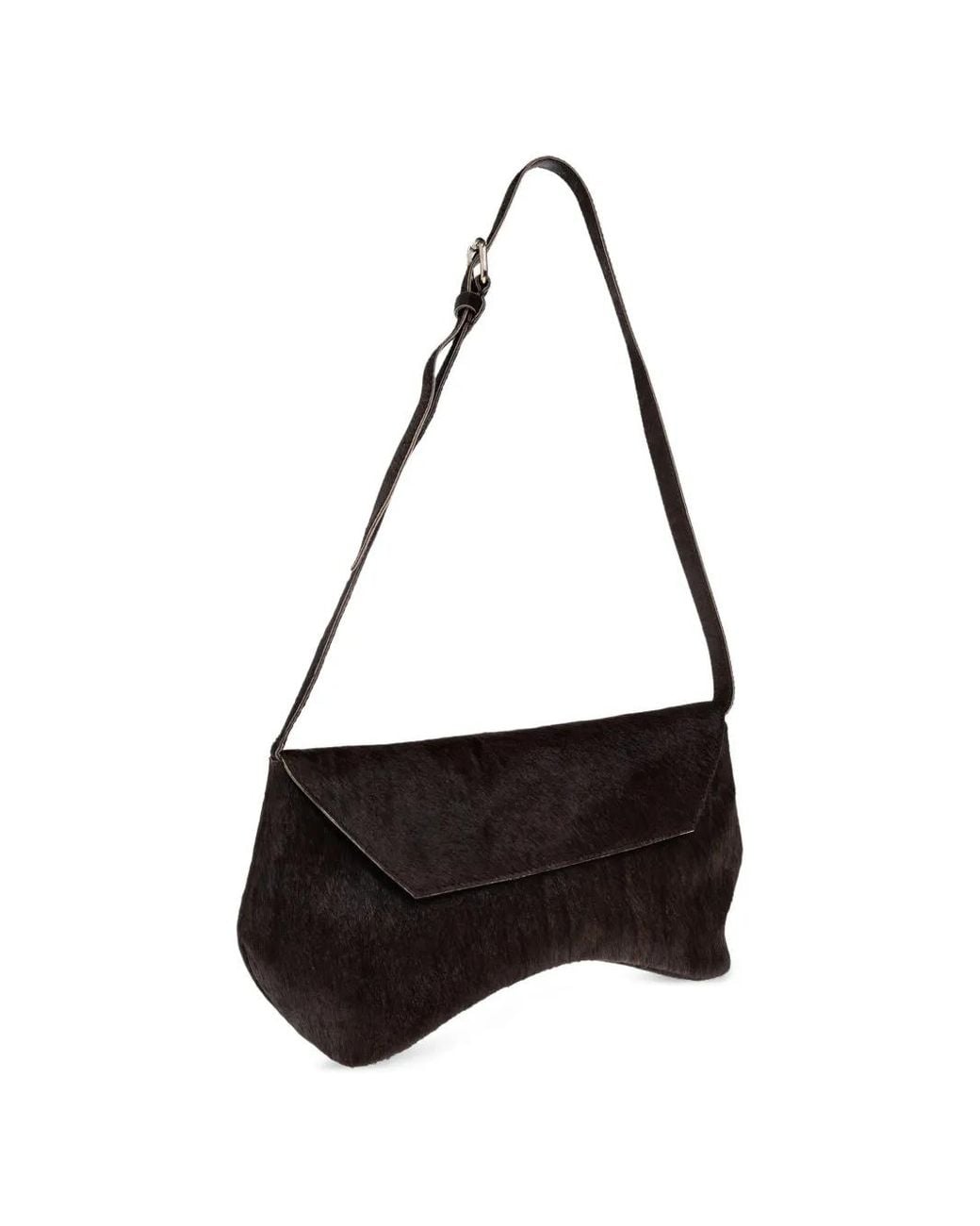 Gestuz Black Gzwedala Pony-Hair Leather Shoulder Bag