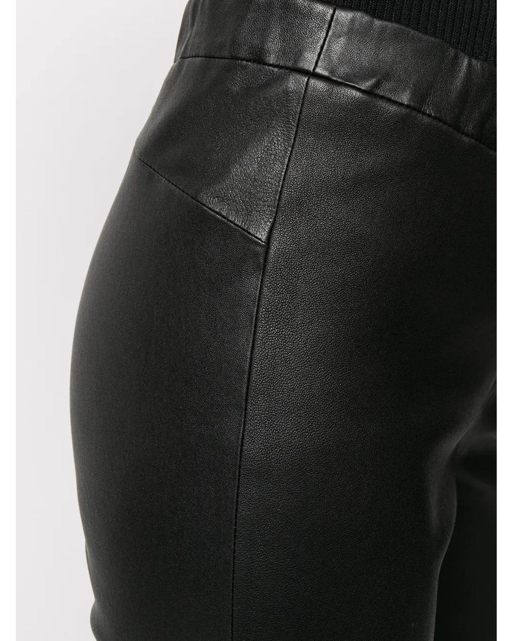 Arma Black Skinny Leather Trousers