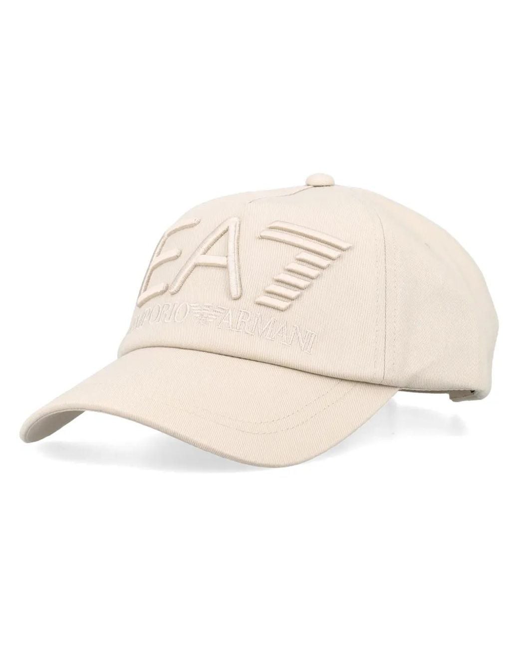 EA7 Natural Logo-Embroidered Baseball Cap for men