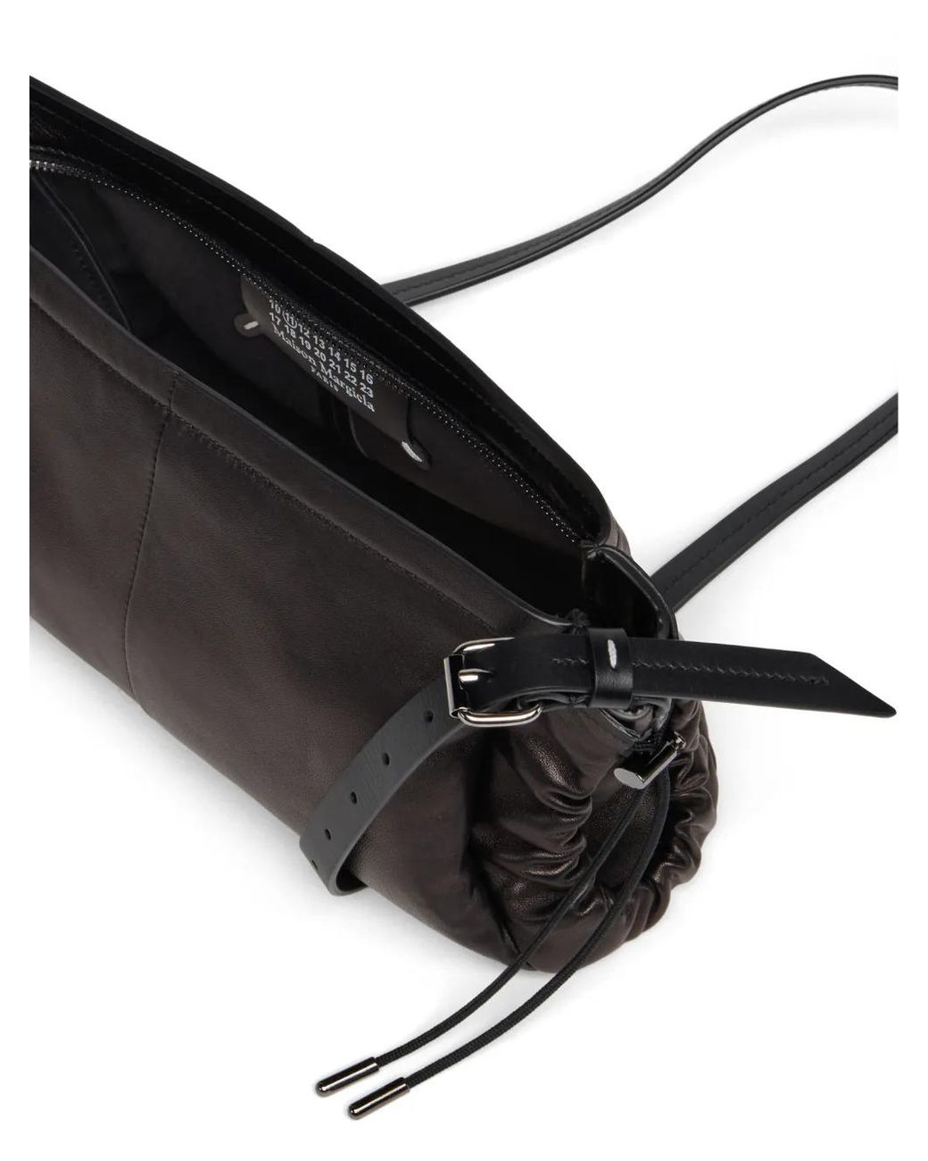 Maison Margiela Black Drawstring Shoulder Bag