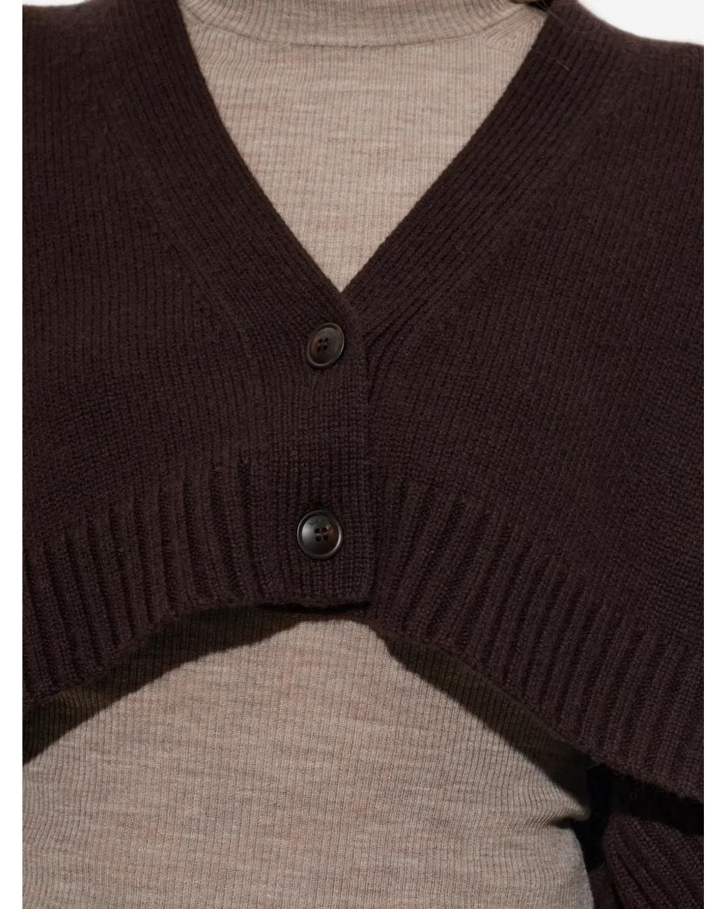 Max Mara Black Wool And Cashmere Boxy Cardigan