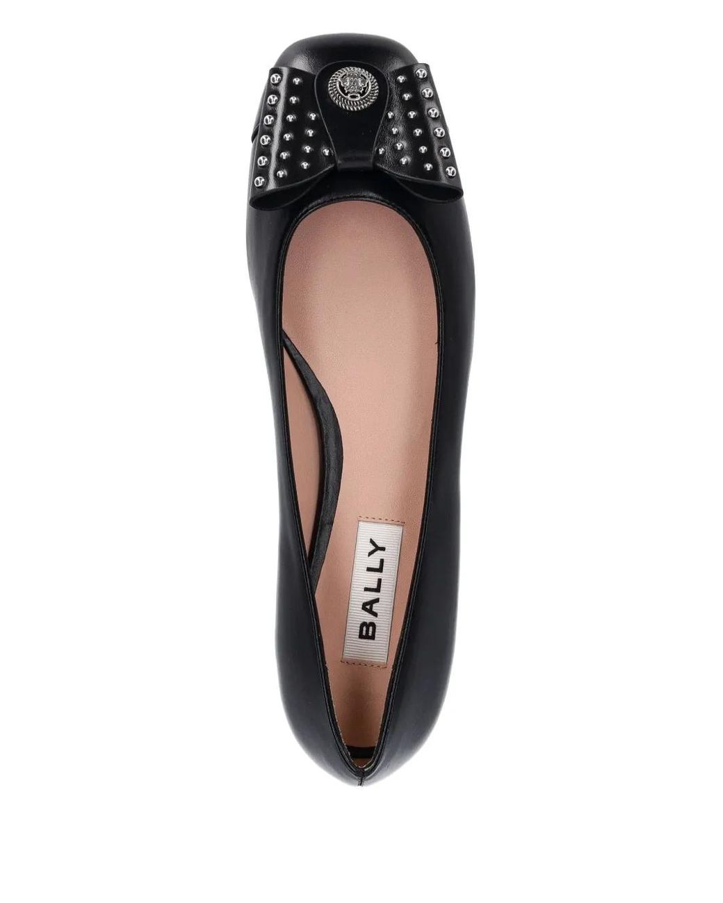 Bally Black B-Bow Ballet Flats