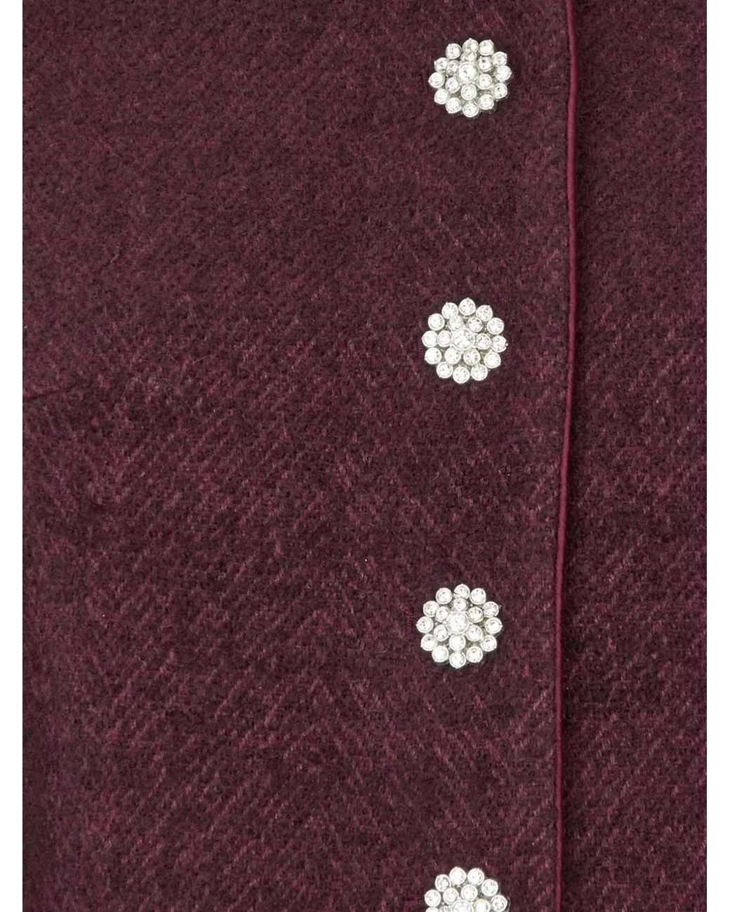 ROTATE BIRGER CHRISTENSEN Purple Cocoon Sleeved Jacket