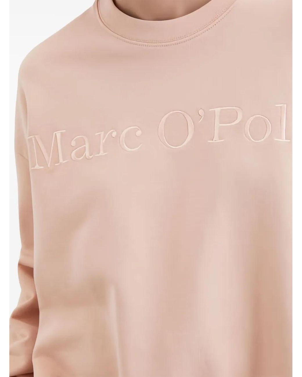 Marc O' Polo Pink Sweat À Logo Brodé