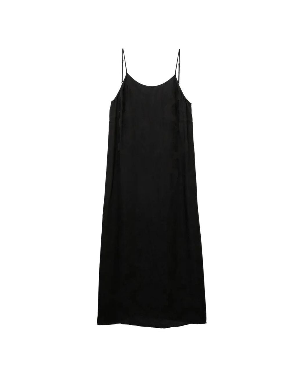 Uma Wang Black Velvet-Effect Panelled Dress
