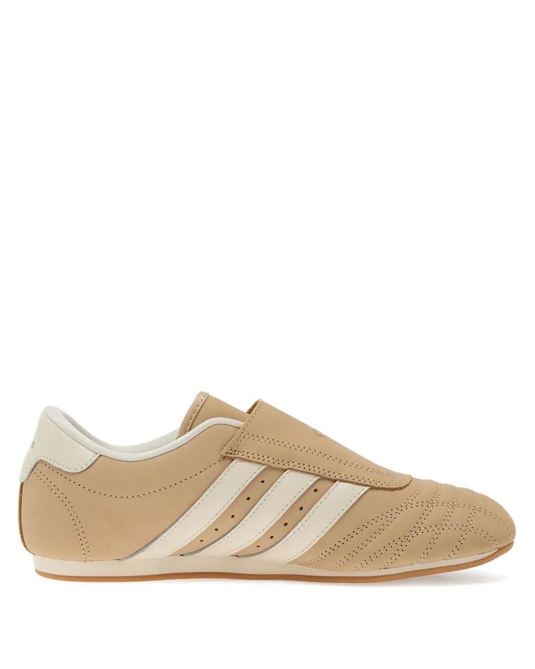 Adidas Brown Taekwondo W Three-Stripe Strap Sneakers
