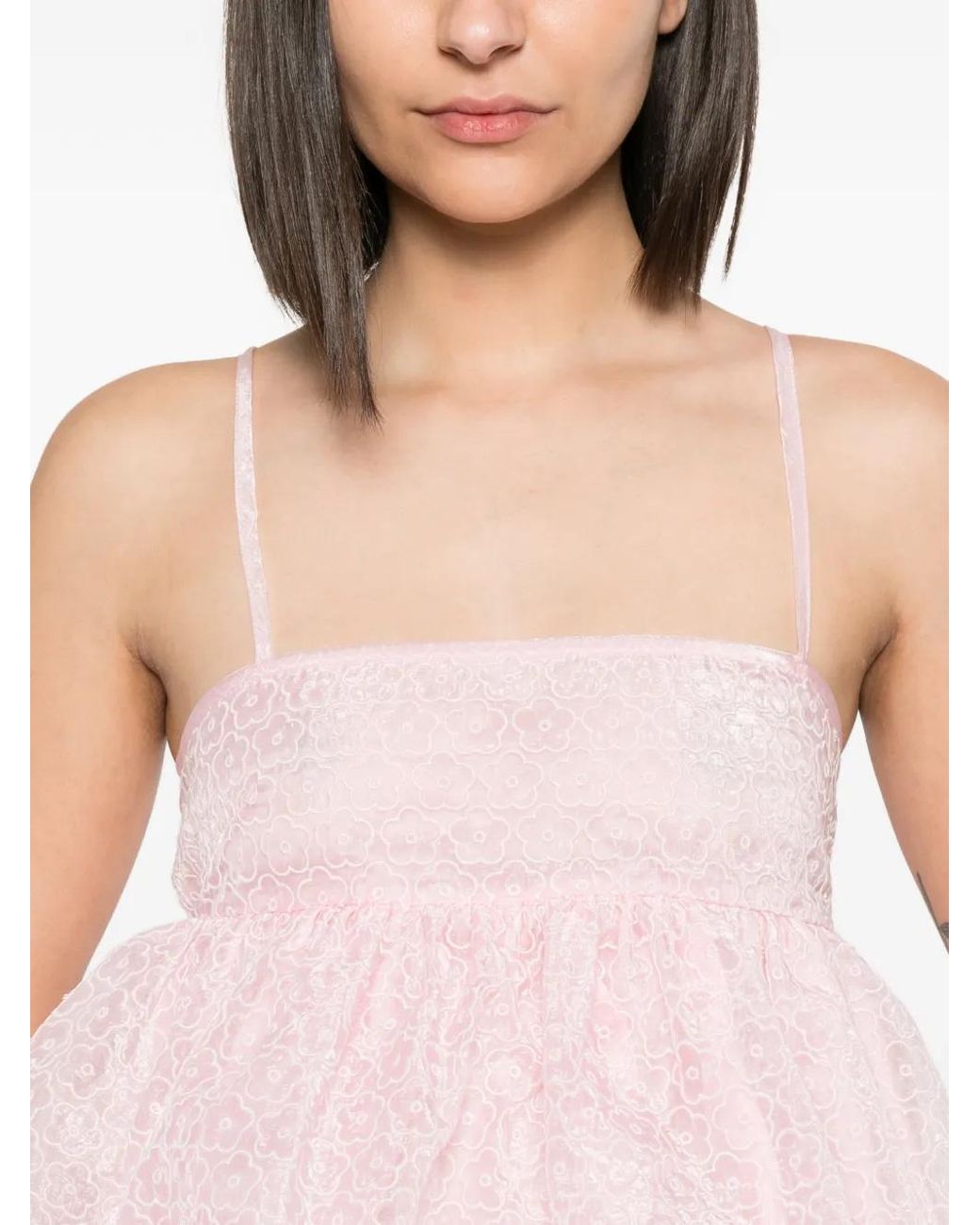 CECILIE BAHNSEN Pink Selena Top