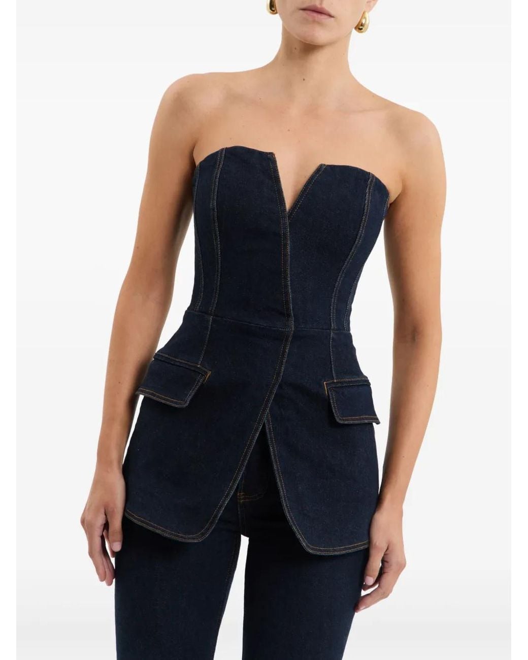 Rebecca Vallance Blue Pilot Top