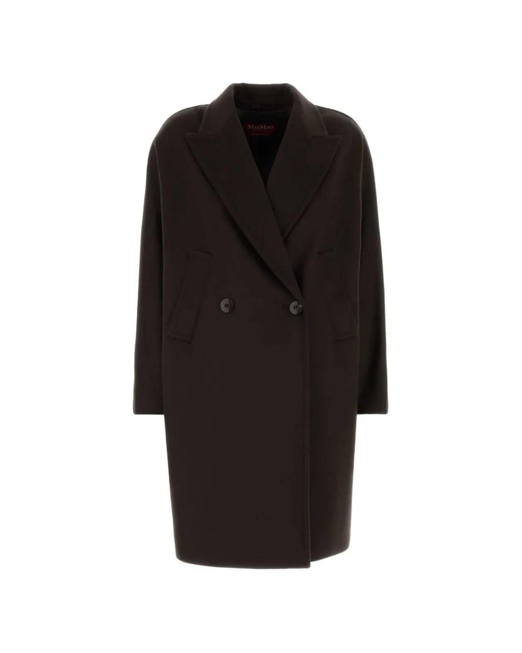 Max Mara Black Mastro Double-Breasted Coat