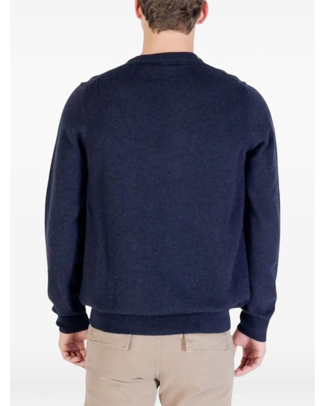 Lyle & Scott Blue Crewneck Sweater for men