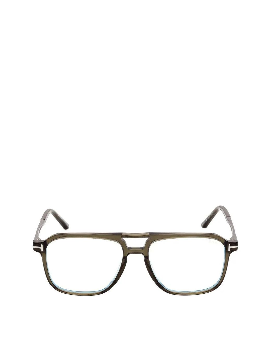 Tom Ford Green Pilot-Frame Glasses for men