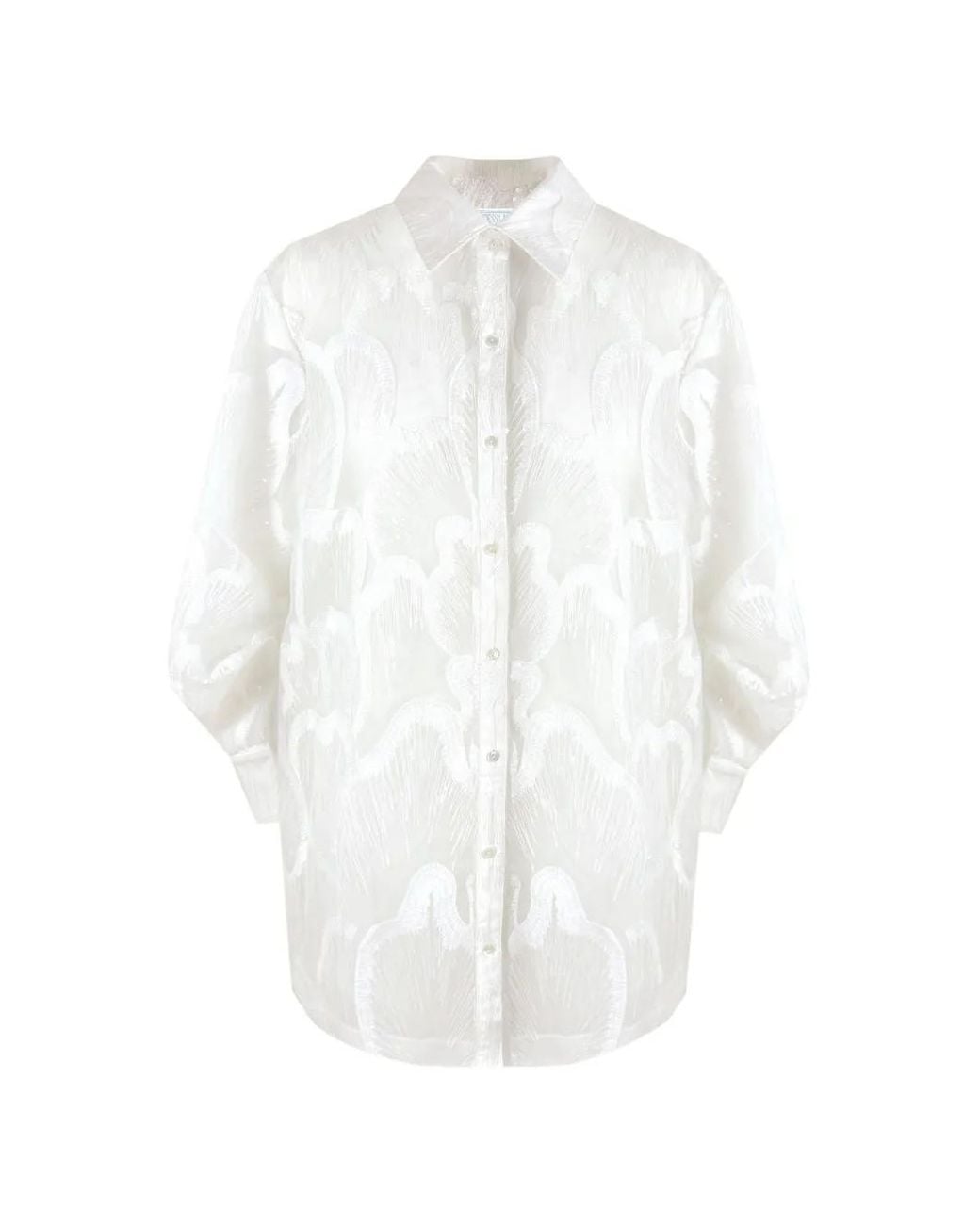 Contessa Mills White Wicca Shirt Mini Dress