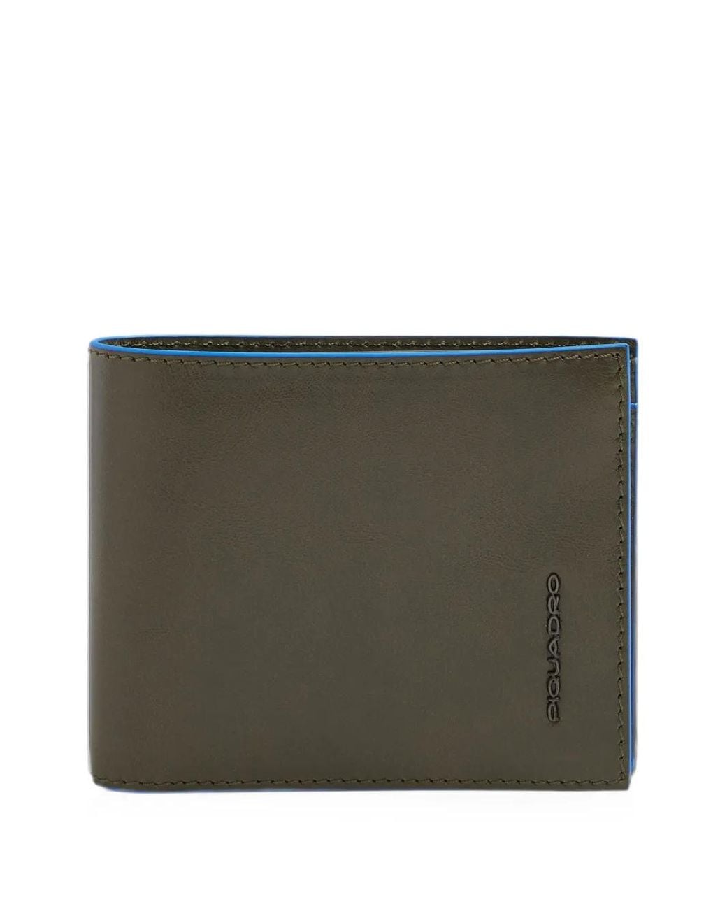 Piquadro Black Logo-Engraved Wallet for men