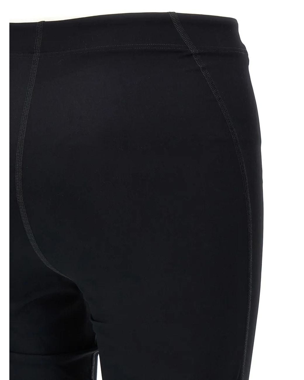 Jil Sander Blue Fitted Leggings With Distinctive Waistband Print