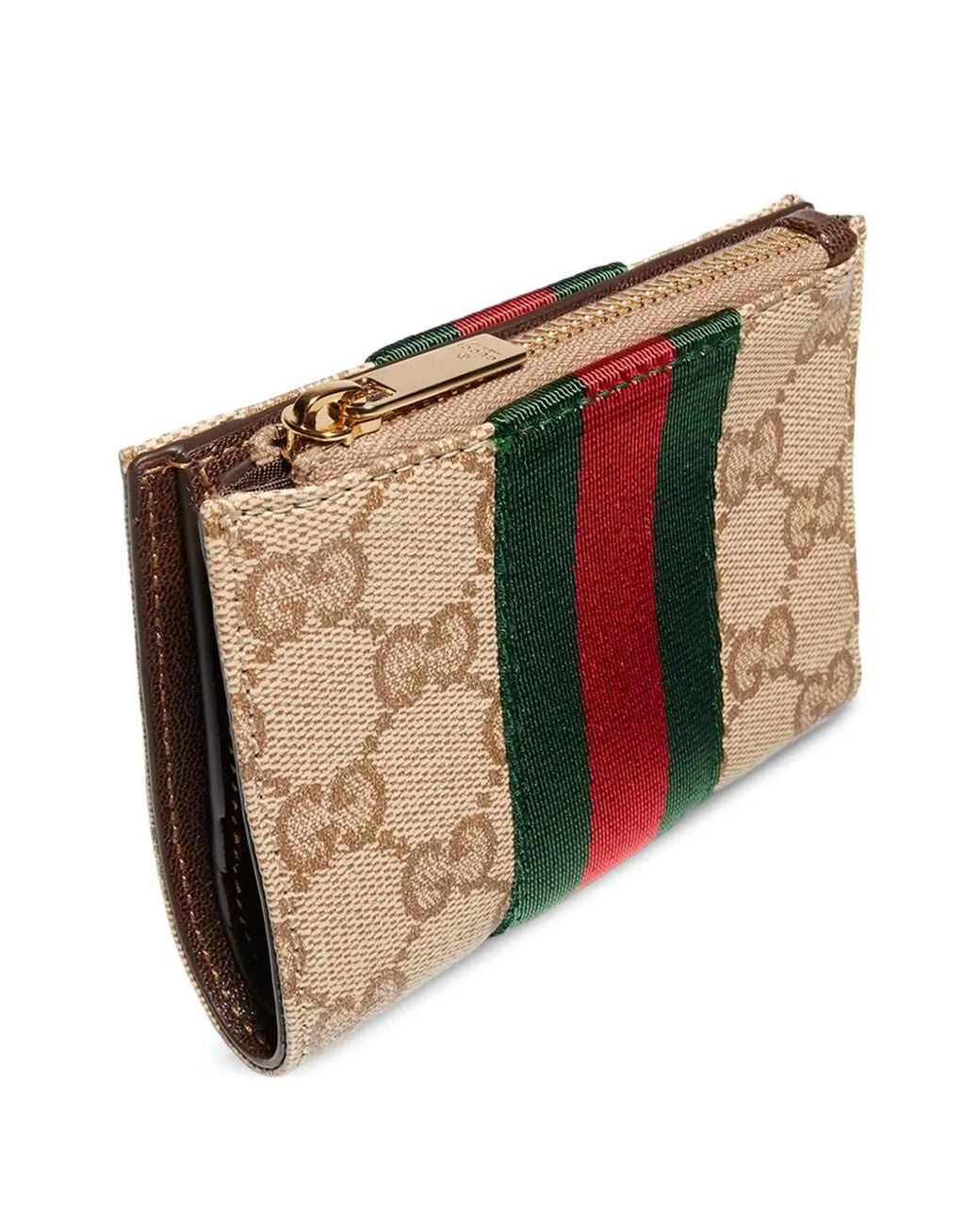 Gucci Brown Small Wallet With Web