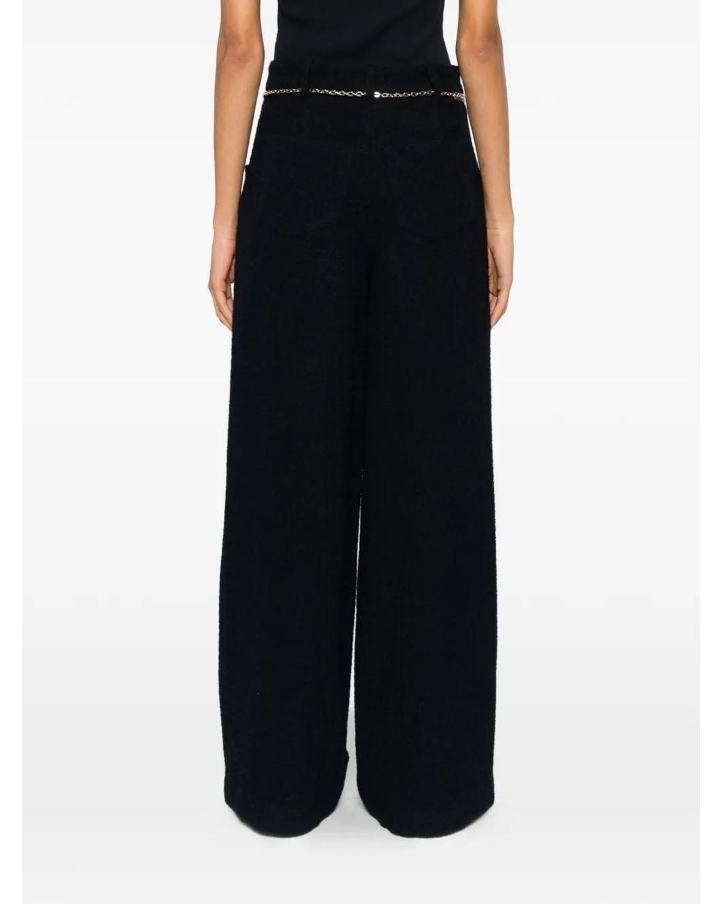 Maje Black Tweed Trousers
