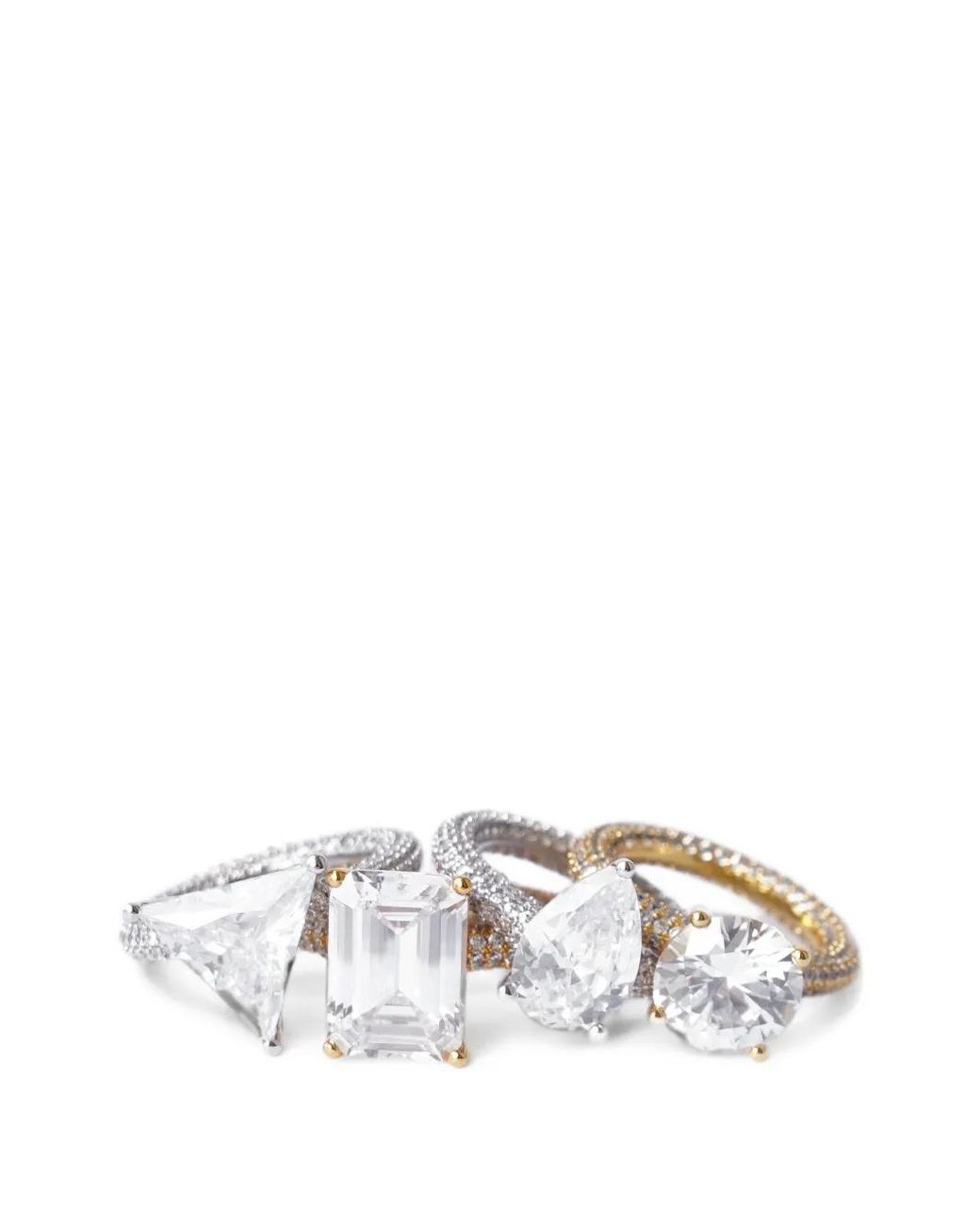 Izabel Display White Mega Circle Ring