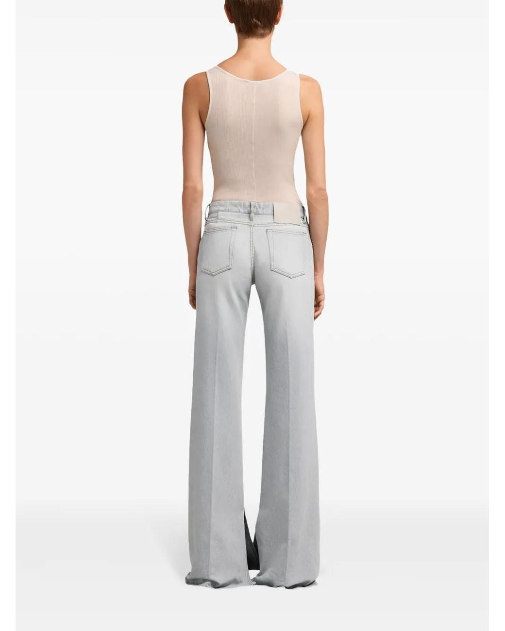 AMI Gray Flare Jeans