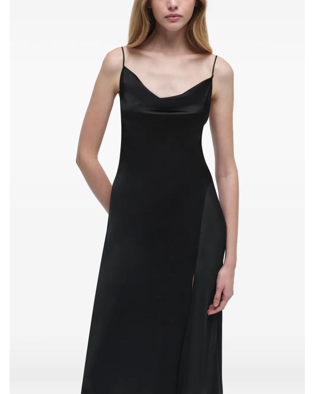 Jonathan Simkhai Black Finley Scoop-Neck Maxi Dress