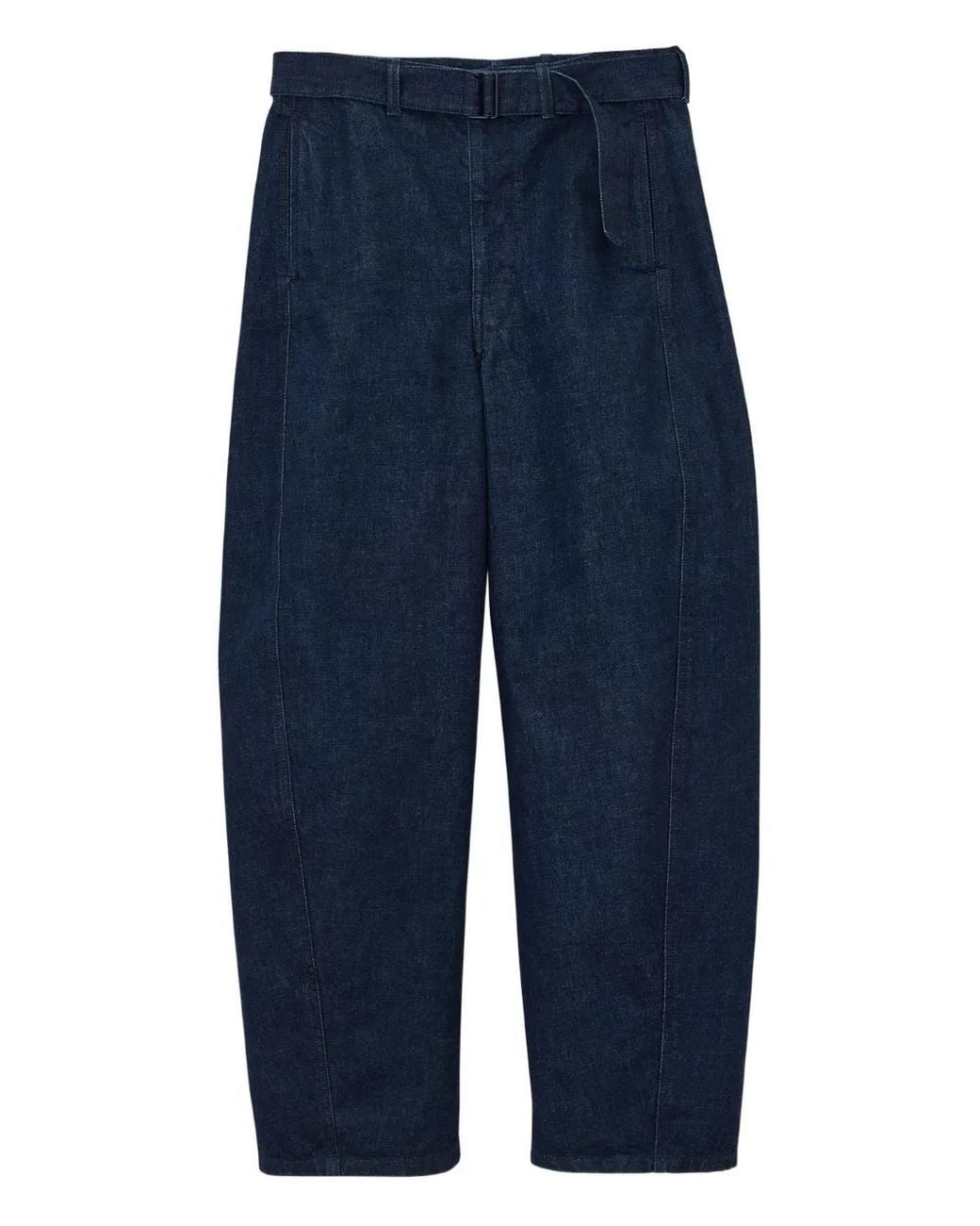 Lemaire Blue Belted Twisted Denim Jeans