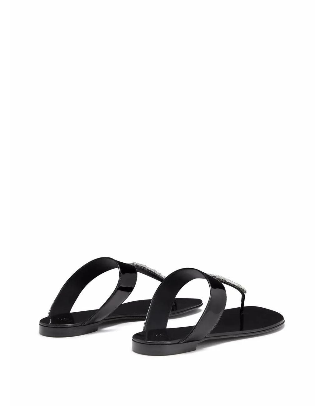 Giuseppe Zanotti Black Cleta Flat Sandals