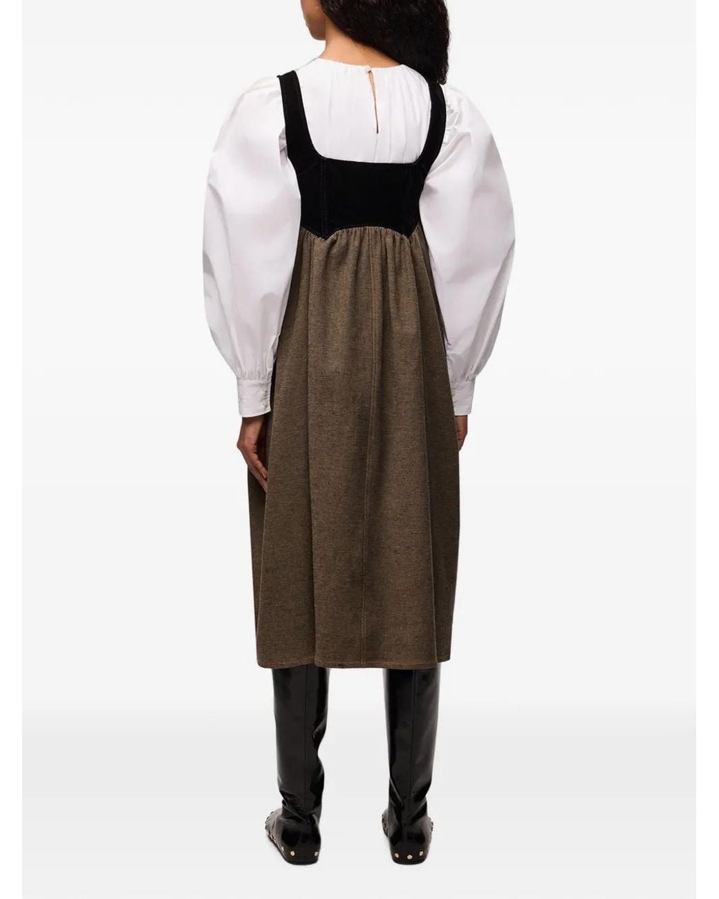Ganni Brown Dress