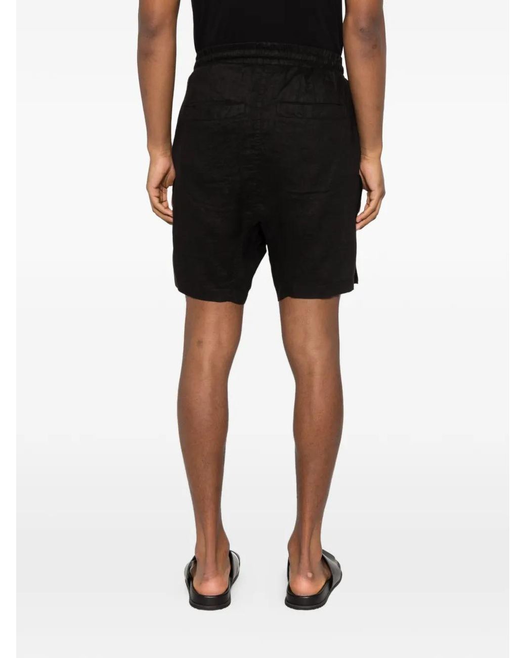 Thom Krom Black Short À Lien De Resserrage for men