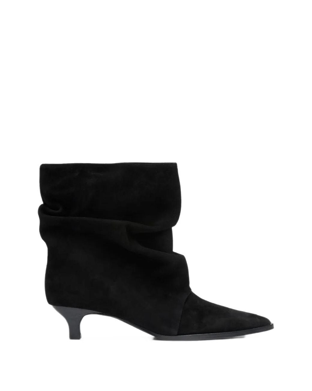 Ash Black Trinity Slouchy Ankle Boots