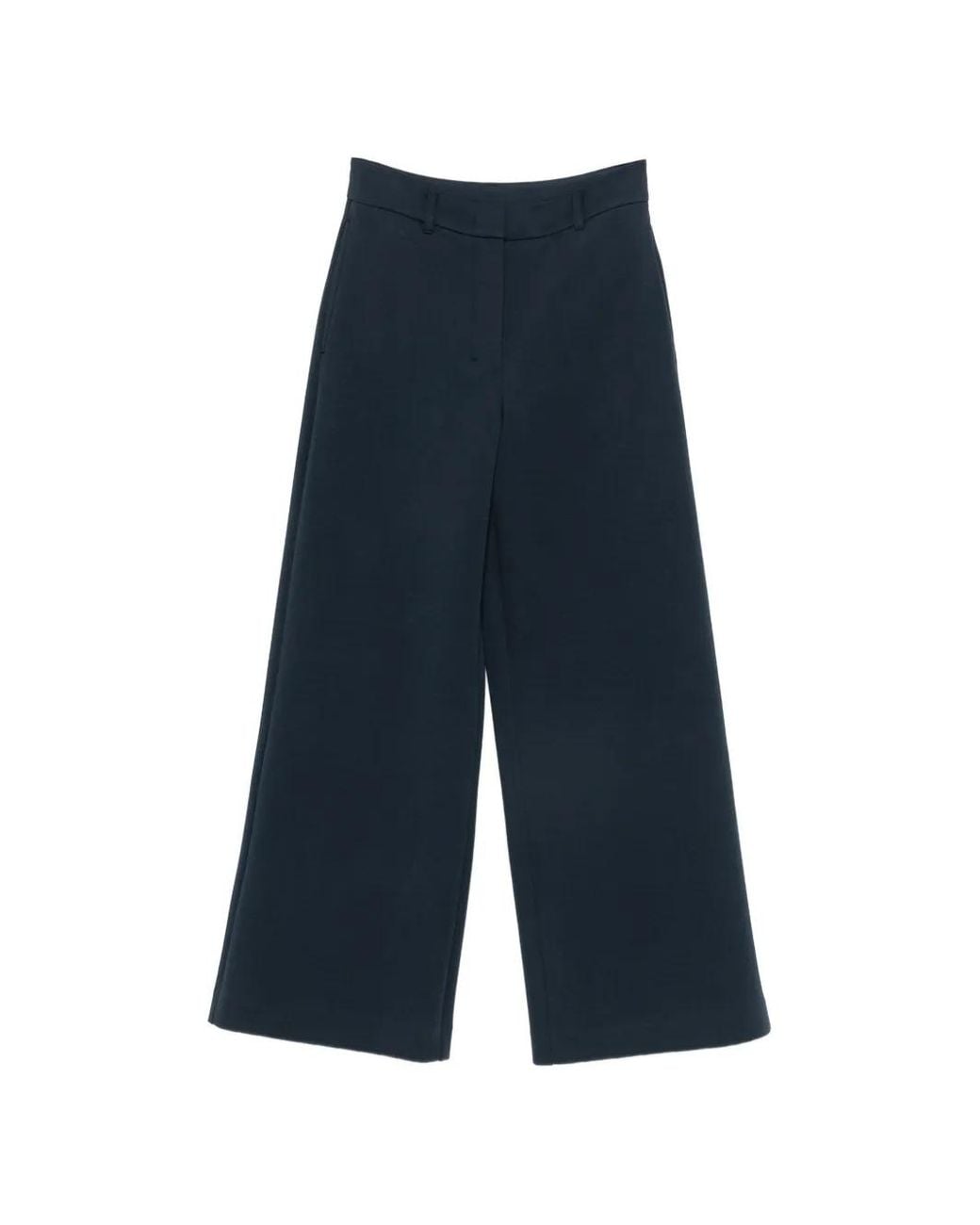 Max Mara Blue Belt-Loops Pants