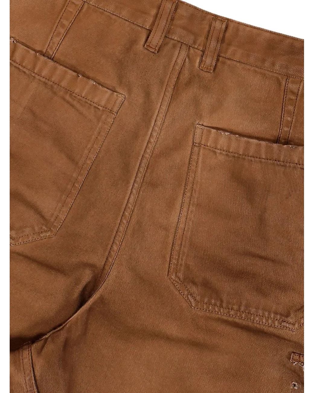 PROTOTYPES Brown Patch-Pockets Shorts for men
