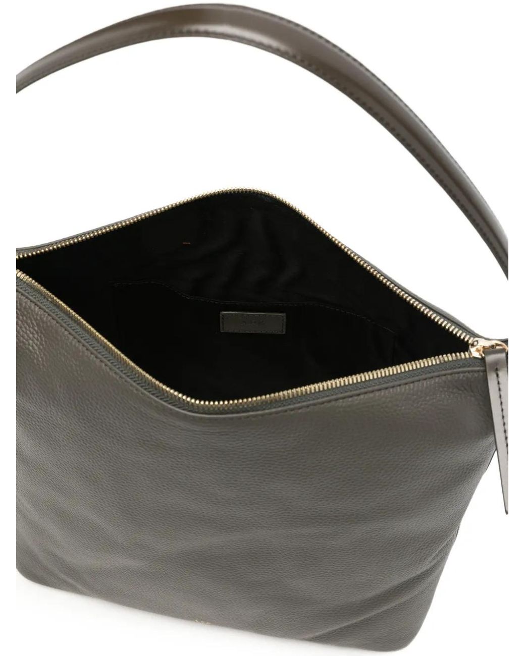 A.P.C. Black Vera Grained Leather Shoulder Bag