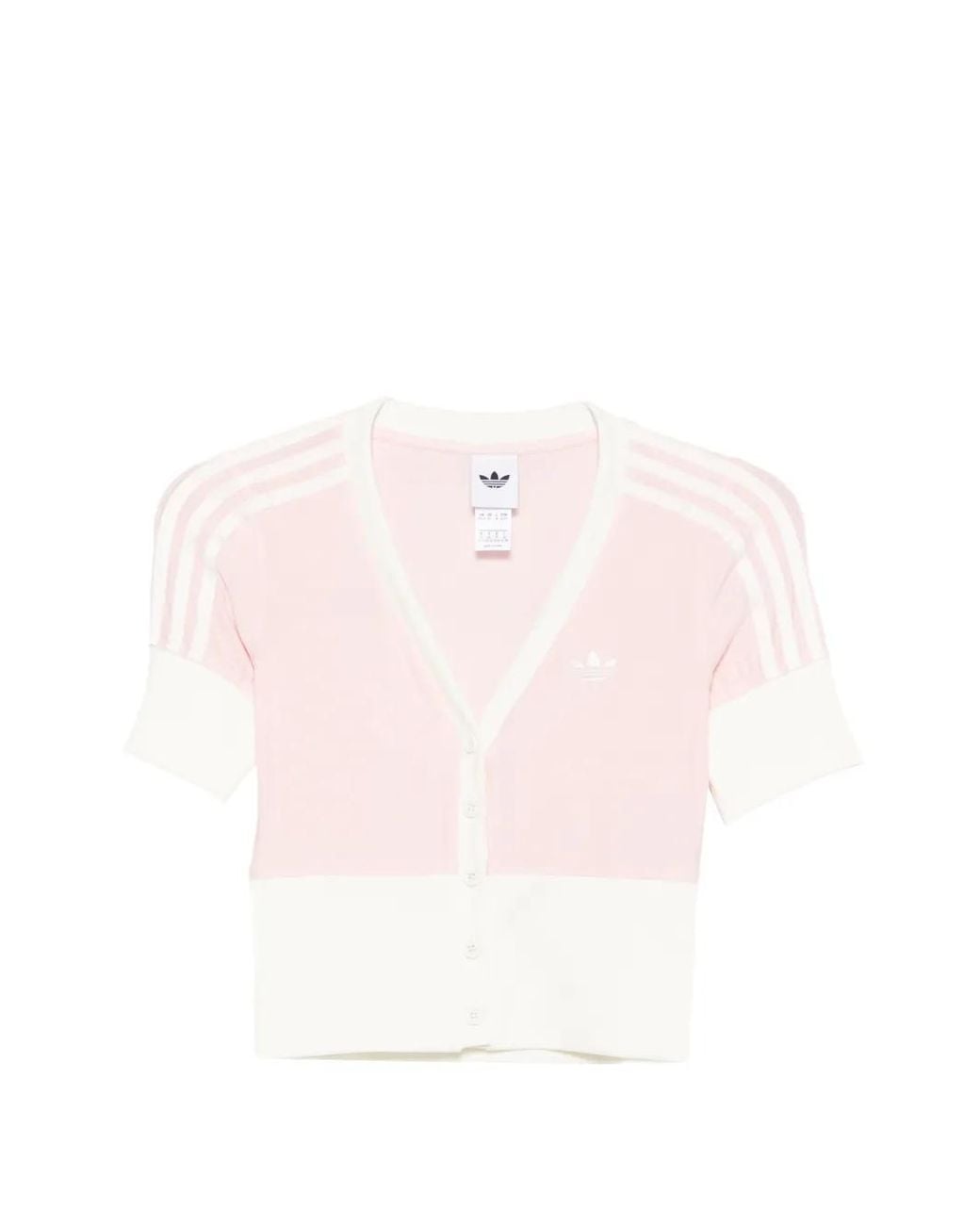 Adidas Pink Short-Sleeve Cardigan